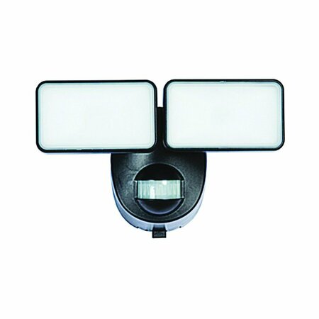 GLOBE ELECTRIC Heath Zenith Motion Activated Security Light, 120 V, 2-Lamp, LED Lamp, 400 Lumens, 5000 K Color Temp HZ-7161-BK